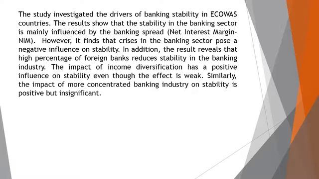 What Drives Banking Stability Empirical Evidence from ECOWAS Countries IJBEM 46 155 165 смотреть онлайн