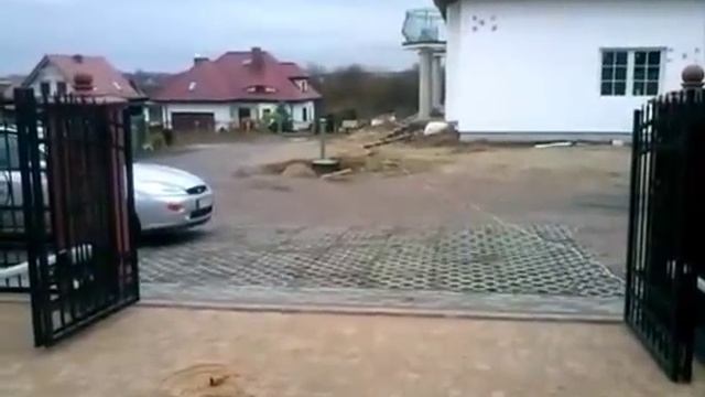 Распашные автоматические ворота. Ворота для дома смотреть онлайн