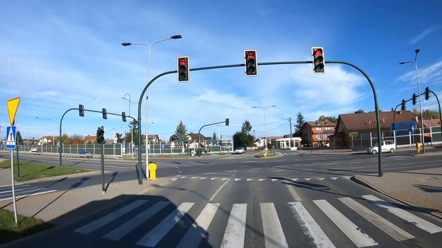 Польша. Малопольское воеводство. Пригород Кракова (Kraków). Едем по Польше. Дороги Польши смотреть онлайн