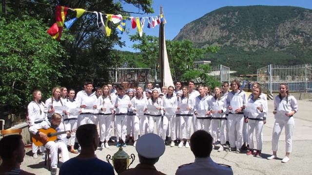 Лагерь "Янтарный" на песенном этапе 5 смены 2018 года в соревнованиях по Морскому многоборью смотреть онлайн