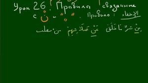 Правила чтения Корана Урок 26 Ихфа