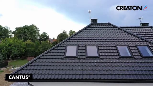 ? Realizácia - keramická škridla CREATON CANTUS FINESSE čierna glazúra смотреть онлайн