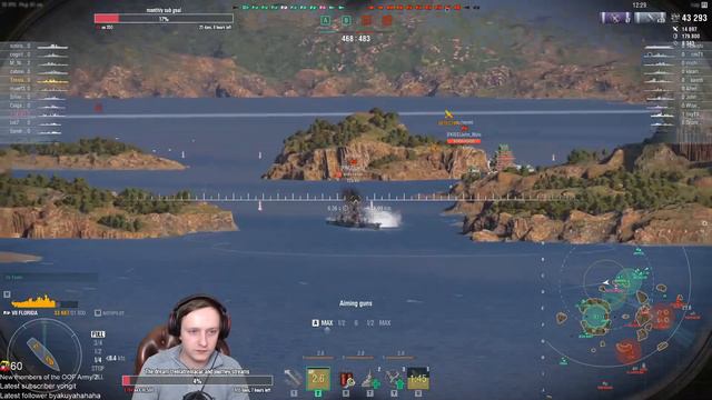 BATTLESHIP 1, CARRIER 0 - Florida in World of Warships - Trenlass смотреть онлайн