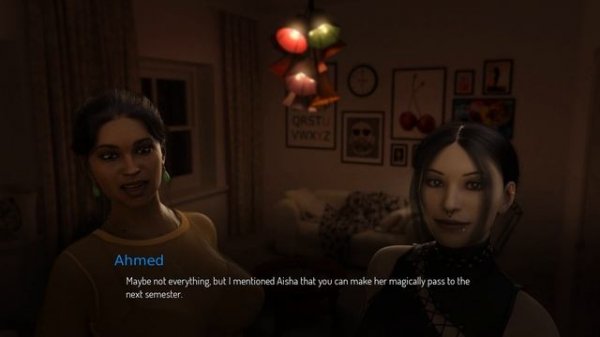 I help Aisha with homework - College Bound Gameplay Part.13