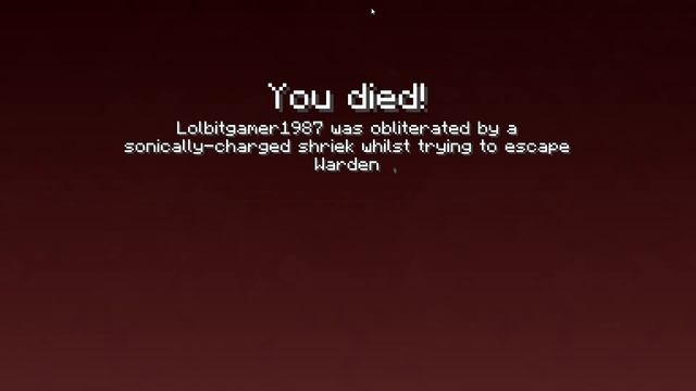 The First Time I Died To The Warden (Unlucky Minecraft Momment) смотреть онлайн
