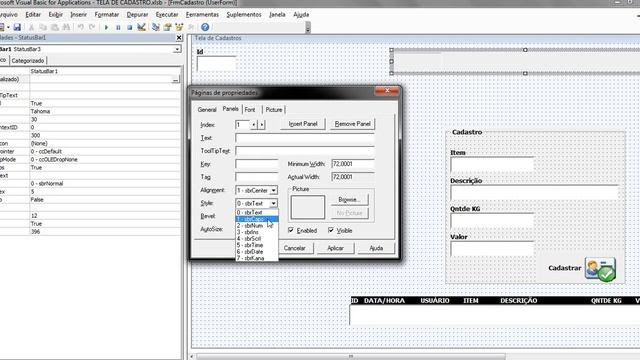 StatusBar em Formulario no Excel | Tempo | Num | Time | Data | CapsLock смотреть онлайн