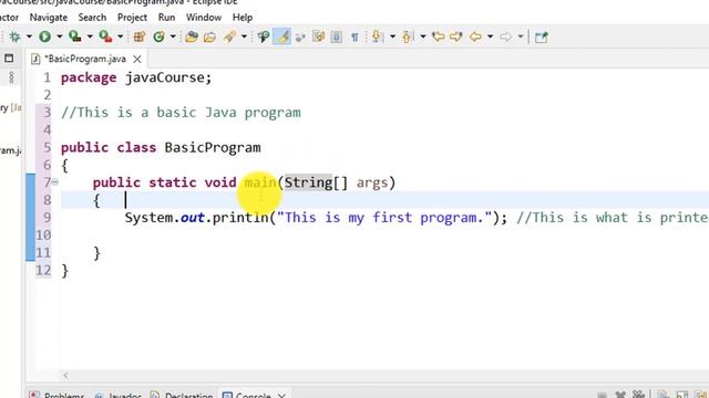 #2.1 - Basic Parts of a Java Program смотреть онлайн