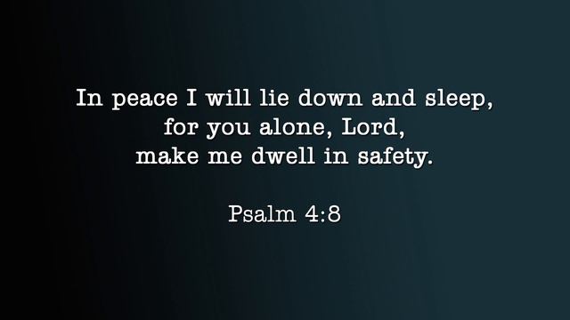 In Peace I Will Lie Down (Psalm 4:8 NIV) - a Bible memory verse song смотреть онлайн