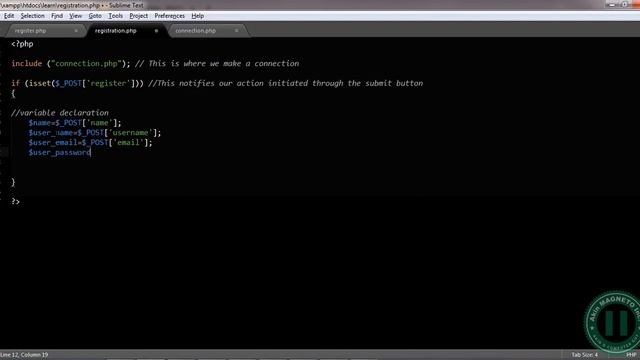 12 – Creating registration PHP Page - Full membership website using Bootstrap & PHP Code смотреть онлайн