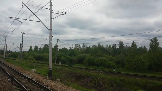 от Пушкина до Вырицы из окна электропоезда смотреть онлайн