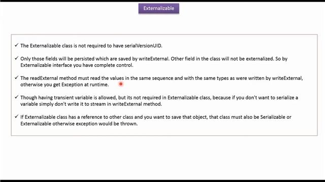 Externalizable Notes in Java | Java IO | Java Tutorial смотреть онлайн
