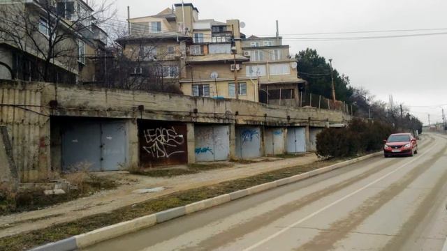 Крым, Судак, улица Гагарина, февраль 2017 смотреть онлайн