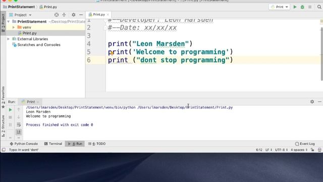 Python - Working with output - print, preformatted, escape codes, complex sentences смотреть онлайн