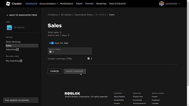 Создание геймпассов для 2D игры в Roblox Studio #8 смотреть онлайн