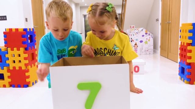 Gaby and Alex playing and learn 1 to 10 numbers for kids смотреть онлайн