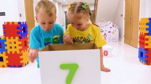 Gaby and Alex playing and learn 1 to 10 numbers for kids