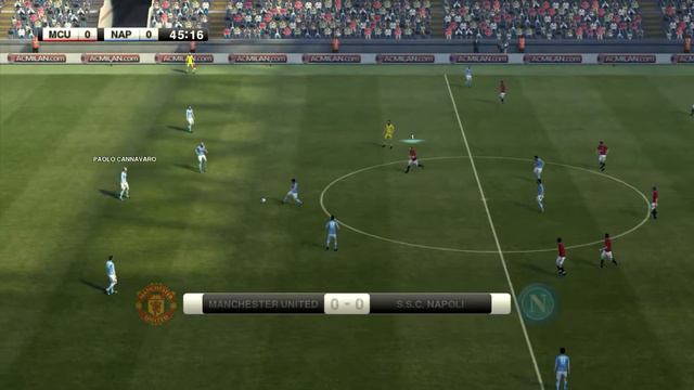 Pro Evolution Soccer PES 2012 Gameplay  Manchester United FC - Napoli FC HD