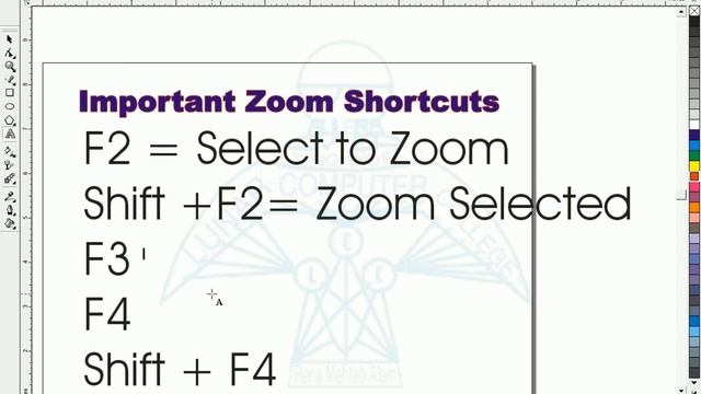 CorelDraw Important Zoom Shortcuts | Lunar Computer College смотреть онлайн