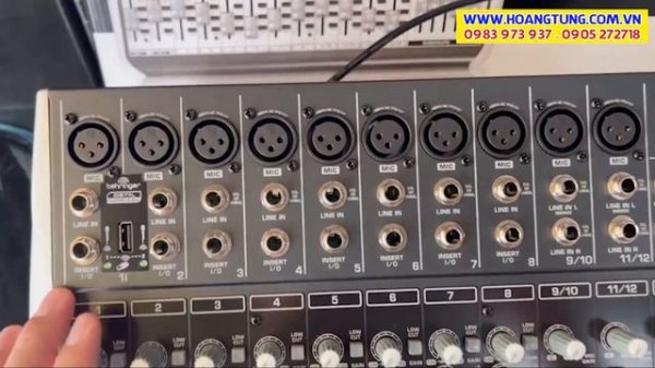 Behringer QX-2442 USB // Mixer 24 ngõ vào, Tích hợp Effects Klark Teknik và USB/Audio