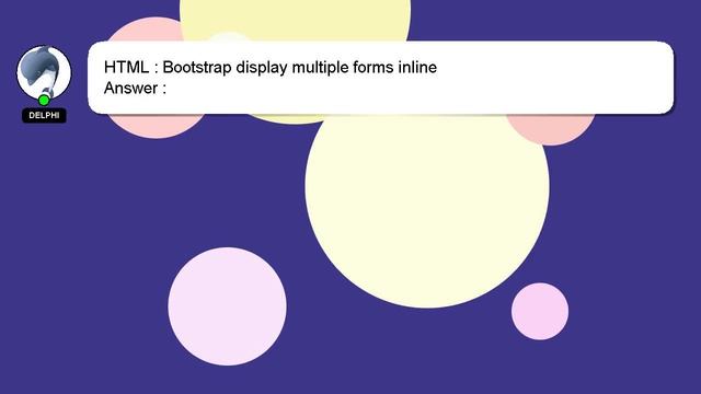 HTML : Bootstrap display multiple forms inline смотреть онлайн