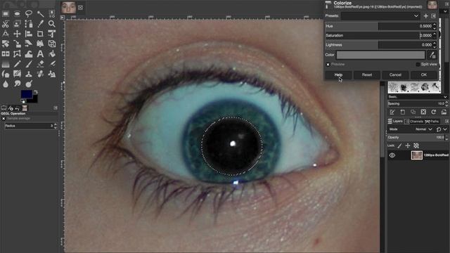 Gimp Red Eye Removal Tutorial смотреть онлайн