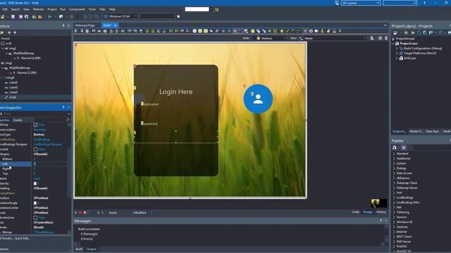 RAD Studio Login Screen UI Using Delphi, C++ Builder смотреть онлайн