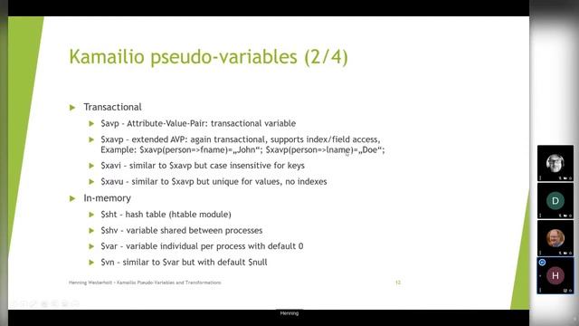 Kamailio World 2021: Kamailio Configuration - Variables And Transformations смотреть онлайн
