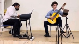 Дуэт гитары и фортепиано. П.Наймановский «Тема с вариациями»