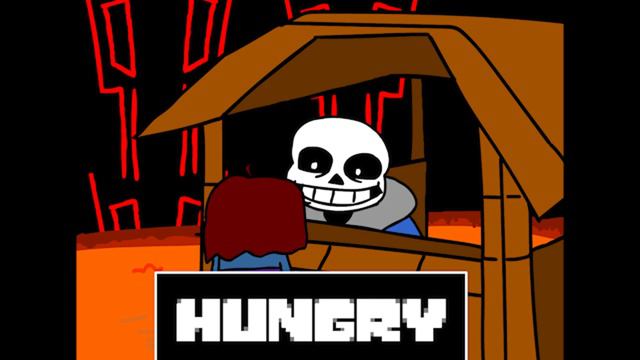 Hungry but sans and frisk sing it смотреть онлайн