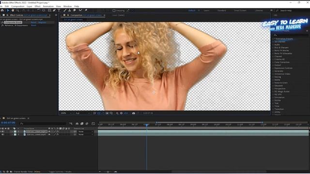 chroma key.. green screen Keying Hair...Keylight..VS..composite brush смотреть онлайн