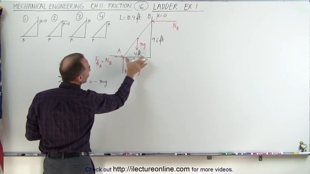 Mechanical Engineering: Ch 11: Friction (16 of 47) Ladder: Example 1 of 4 смотреть онлайн