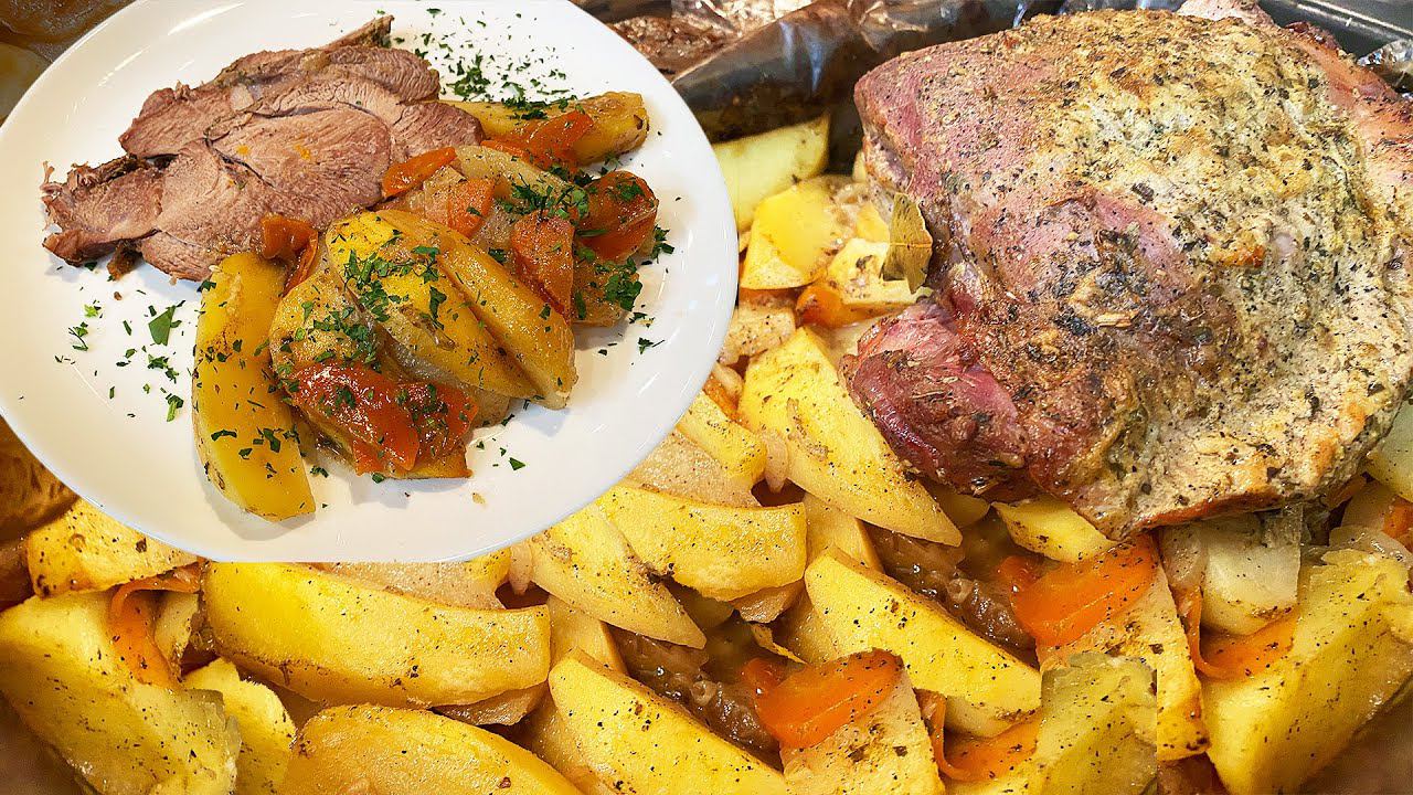 Вкусный УЖИН на троих !! Индейка в рукаве с картофелем! Без заморочек! смотреть онлайн