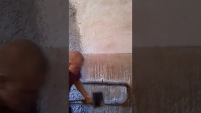 Напыление бетона самодельным ковшом смотреть онлайн