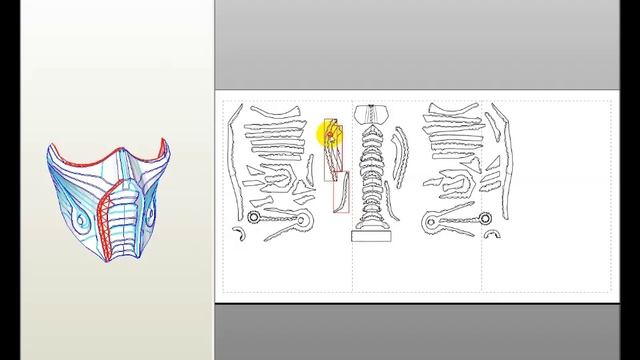 Маска Саб Зиро из бумаги. (Sub Zero mask papercraft). смотреть онлайн