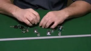 Замок центральный фронтальный на 3 или 4 ящика для тумбочек