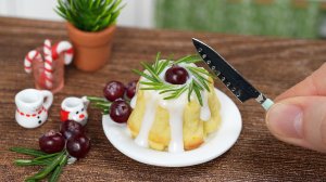 Рождественский Лимонный Мини Кекс! ?? Миниатюрная Еда ? Мини Кухня ❤️