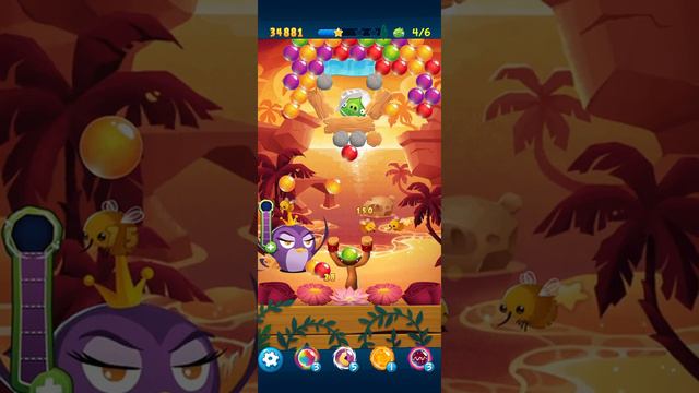 Angry Birds POP Level 58 смотреть онлайн
