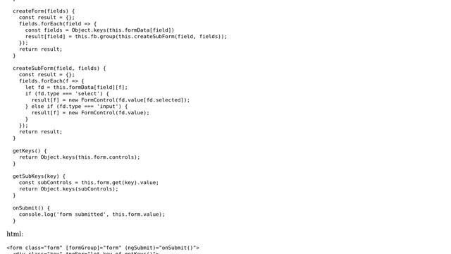 Code Review: Parse big JSON for reactive form смотреть онлайн