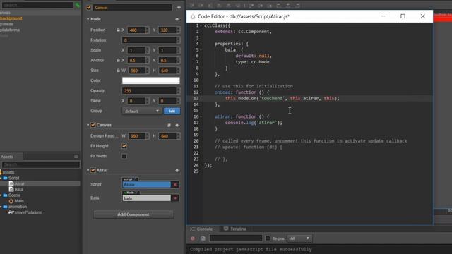 cc.Animation autoload e cc.Colliders - Cocos Creator - Como Criar Games [Cocos2d-x] смотреть онлайн