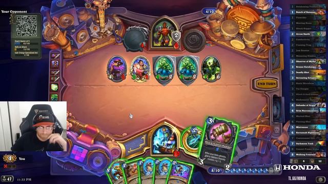 Crazy AGGRO Shaman Hunter - Full Run - Hearthstone Arena смотреть онлайн