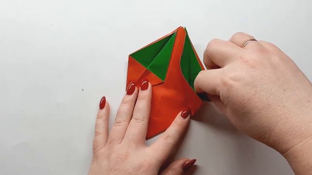 Оригами из бумаги КЛУБНИКА смотреть онлайн