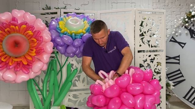 Урок 33. Астра от художника по воздушным шарам Сергея Шевченко смотреть онлайн