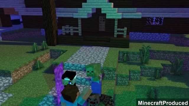 Monster School: LOVE STORY / ZOMBIE GIRL & ZOMBIE BOY / ALL EPISODE 1 - Minecraft Animation смотреть онлайн