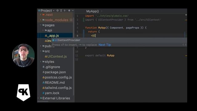 Create Global UI State with React Context смотреть онлайн