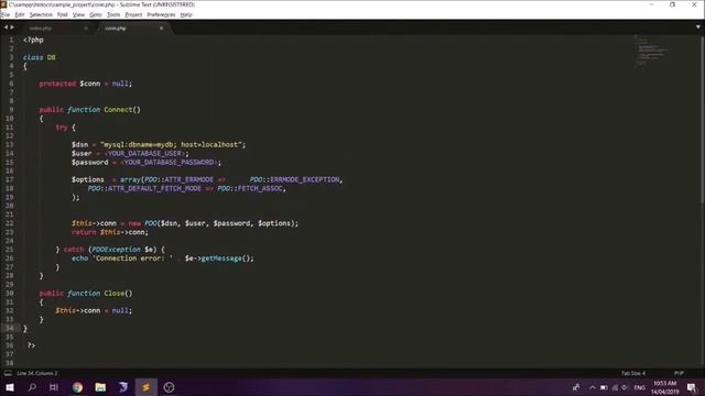 Tagalog PHP Tutorial Part 2 (Connect to DB or MYSQL using PDO) смотреть онлайн
