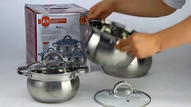 Посуда RS\CW 1627-06 /6 пр./ст.к./2,9л, 3,9л, 5,1л/5-ти шаговое дно смотреть онлайн