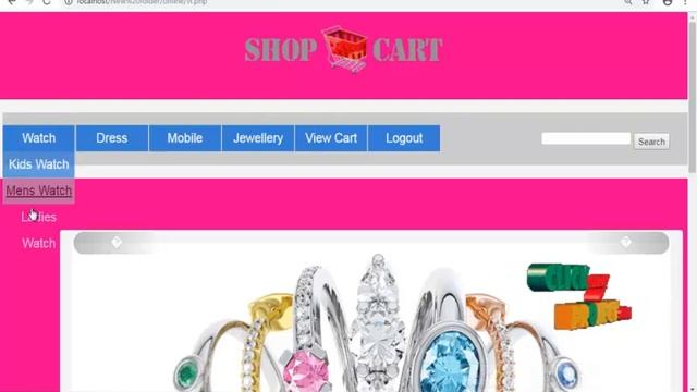 ONLINE SHOPPING CART - ClickMyProject смотреть онлайн