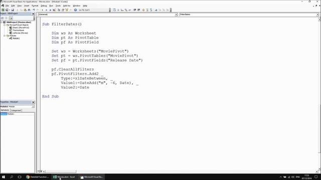 Excel VBA Introduction Part 51.8 - Pivot Table Date Fields and Timelines смотреть онлайн