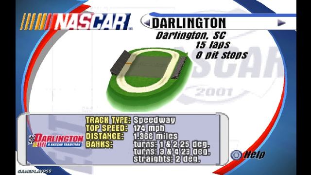 NASCAR 2001 (PS1 Gameplay) смотреть онлайн