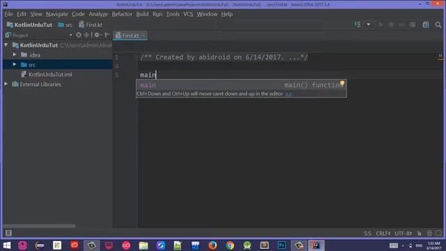 #3 Kotlin Programming in Urdu | Hello World смотреть онлайн